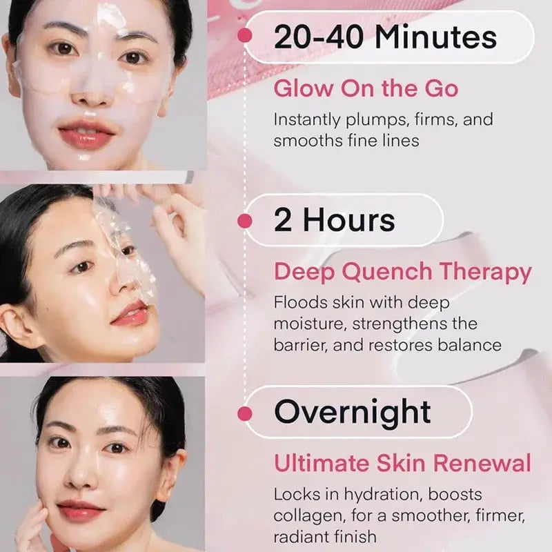 Overnight Collagen Mask Salmon DNA PDRN Face Mask For Glass Glow Skin Elasticity Hydrating Firming Smooth korean Skincare by All Mart Bristol Ltd