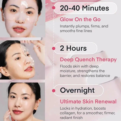 Overnight Collagen Mask Salmon DNA PDRN Face Mask For Glass Glow Skin Elasticity Hydrating Firming Smooth korean Skincare by All Mart Bristol Ltd