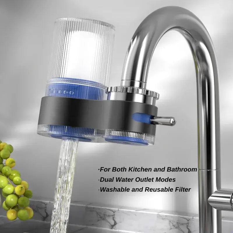 Tap Water Purifier Filter Washable Replacement Kitchen Faucet Long Lasting Ceramic Filtro Faucet Mixer Aerator with 2 Filter by All Mart Bristol Ltd