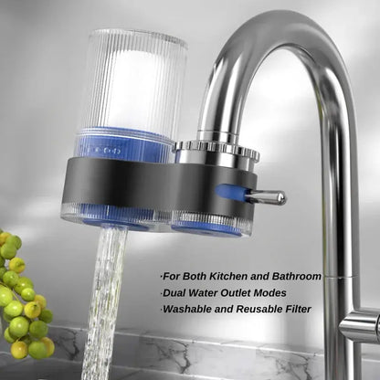 Tap Water Purifier Filter Washable Replacement Kitchen Faucet Long Lasting Ceramic Filtro Faucet Mixer Aerator with 2 Filter by All Mart Bristol Ltd