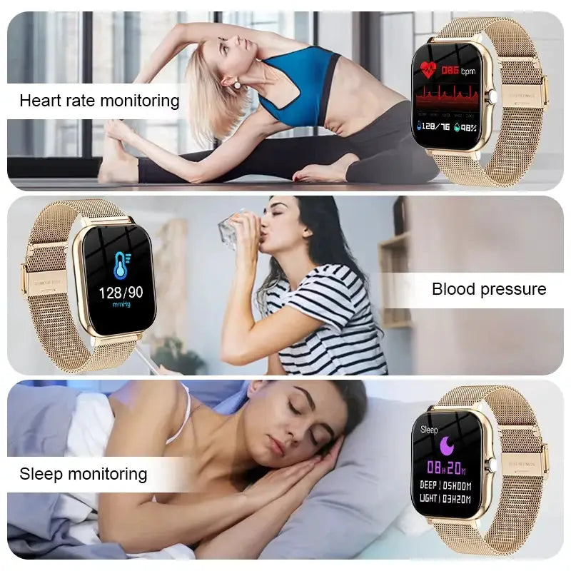 KESHUYOU 2025 Smart Watch 2.01 Inch HD Display Answer Make Call Message Preview Sport Modes DIY Dial Weather Forecast Men Women by All Mart Bristol Ltd