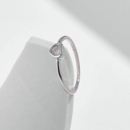 MODIAN Heart shape Cut Moissanite Solitaire Wedding Ring For Women 925 Sterling Silver D Color Wedding Band Fine Jewelry by All Mart Bristol Ltd