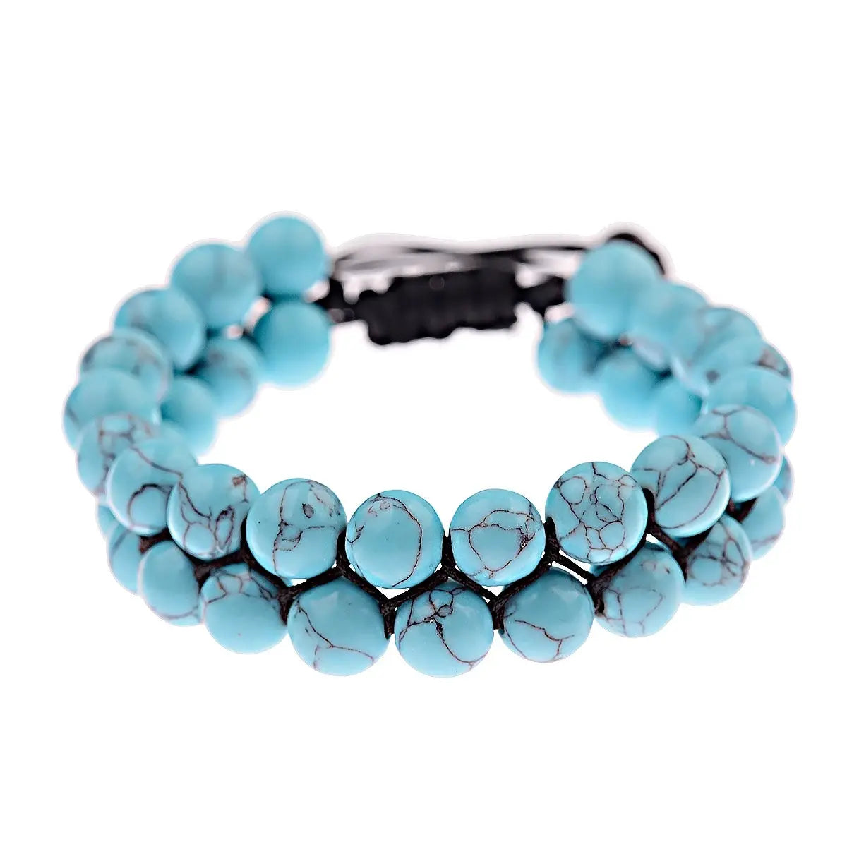 Fashion Men Bracelets Hematite Tiger Eye Double Layer Row Bracelets Pulsera Hombre Magnetic Health Protection Healing Bracelets by All Mart Bristol Ltd