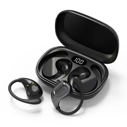 Bluetooth 5.4 Ear Hook Headphones TWS Wireless Earphones HiFi Stereo Waterproof Headsets LED Display Long Standby Touch Earbuds by All Mart Bristol Ltd