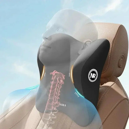 New Memory Foam Car Universal Headrest Lumbar Cushion Back Cushion Lumbar Pillow Car Comfort Neck Pillow Car General Accessories by All Mart Bristol Ltd