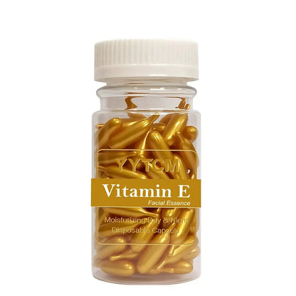 Vitamin E Serum Capsules, Single-Use Essence Capsules, Hydrating and Moisturizing Facial Skin 90 Capsules/Bottle - 1 Bottle by All Mart Bristol Ltd