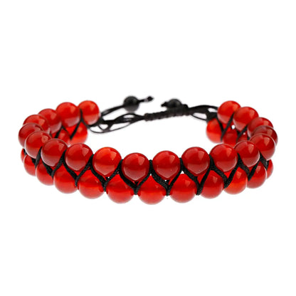 Fashion Men Bracelets Hematite Tiger Eye Double Layer Row Bracelets Pulsera Hombre Magnetic Health Protection Healing Bracelets by All Mart Bristol Ltd