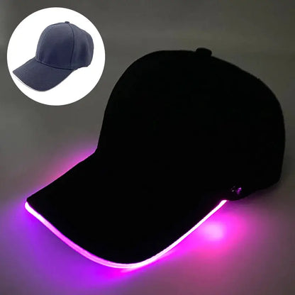 Wholesale Baseball Caps Night Glow Light Cap Boys Girls Fashion Headwear Costumes Accessory Caps Hats by All Mart Bristol Ltd