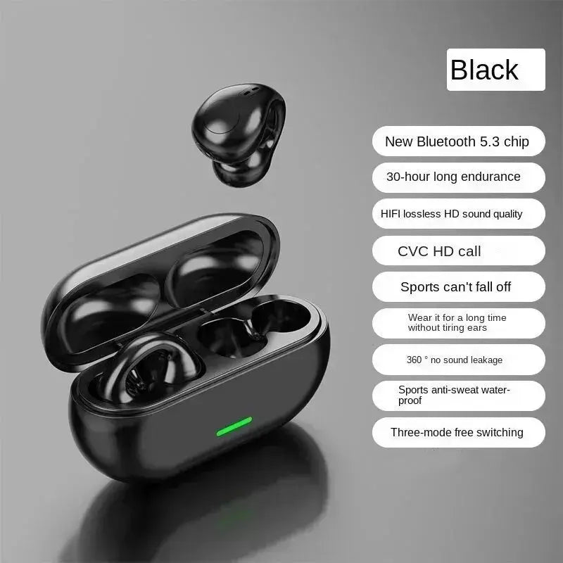 New Original T75 Bone Conduction Wireless Bluetooth 5.3 Headphones Sports Earphones HiFi Sound Quality Waterproof TWS Headset by All Mart Bristol Ltd