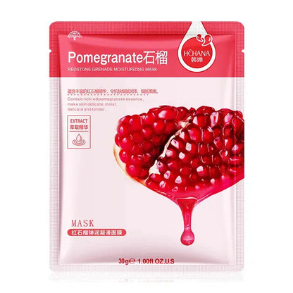 10pcs Natural Plant Facial Mask Moisturizing Oil Control Anti-Aging Fruit Aloe Korean Sheet Face Mask Beauty Skin Care Prodcuts by All Mart Bristol Ltd