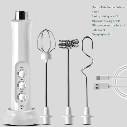3-in-1 Electric Handheld Milk Frother and Drink Mixer by All Mart Bristol Ltd