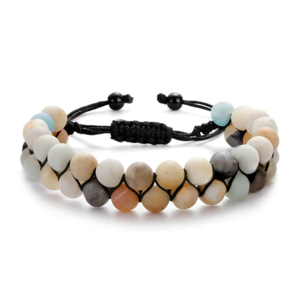 Fashion Men Bracelets Hematite Tiger Eye Double Layer Row Bracelets Pulsera Hombre Magnetic Health Protection Healing Bracelets by All Mart Bristol Ltd
