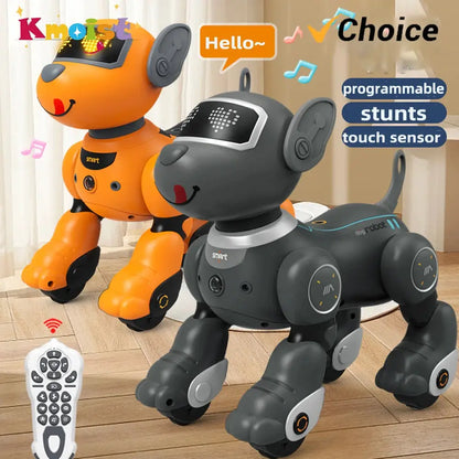 Robot Dog Intelligent Ai Programmable Smart Toys for Children Multi-Functional with Sound Led Eyes Dancing Electronic Pets Dog by All Mart Bristol Ltd