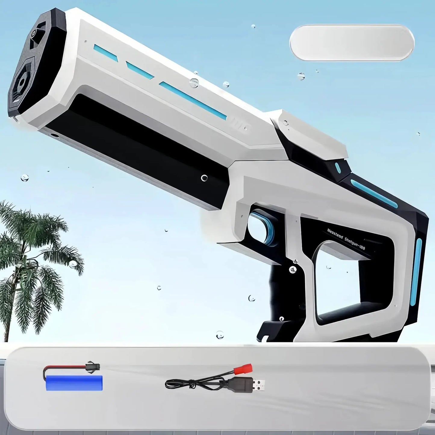 Electric Automatic Water Storage Gun Toys Portable Children Summer Beach Outdoor Fight Fantasy Spray Gun Toys Boy Kid Adult Game by All Mart Bristol Ltd