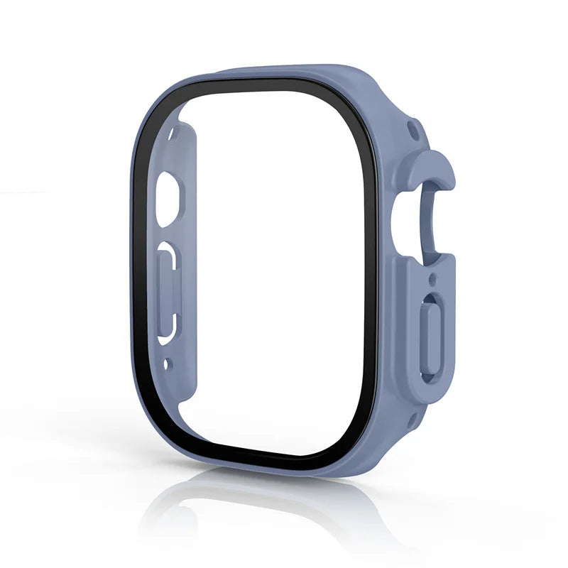 Glass+case For Apple Watch Ultra 49mm PC Bumper+Screen Protector Tempered luxury box Cover for apple watch ultra 2 Accessories by All Mart Bristol Ltd