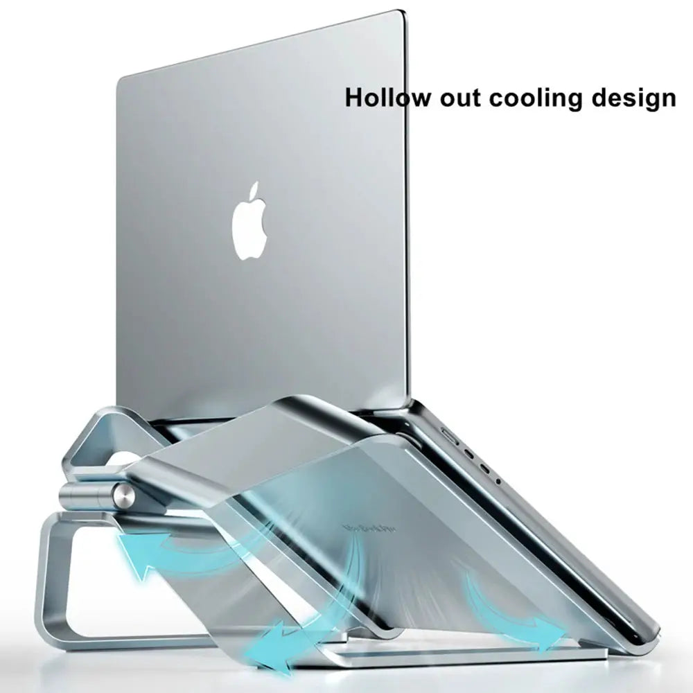 Laptop Stand Adjustable Aluminum Alloy Notebook Tablet Stand Up to 17.3 Inch Laptop Portable Fold Holder Cooling Bracket Support by All Mart Bristol Ltd