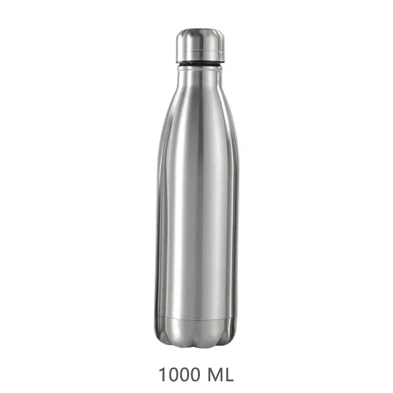 Stainless Steel Water Bottle Hot Cold Water Bottle for Travel Camping Sports Drink Bottles Drinkware Cup Hiking Water Bottle New by All Mart Bristol Ltd