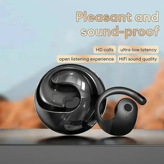 OWS Wireless Headphones Comfortable Ear Hook Touch Control Earbuds with Mic Wireless Bluetooth Headset for Phone Earphones Game by All Mart Bristol Ltd