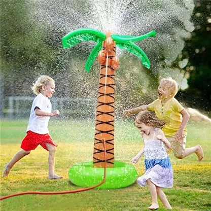 Summer Giant Inflatable Toys Cartoon Coconut Tree Hawaii Beach Swimming Pool Party Spray Sprinkler Inflatable Water Toys by All Mart Bristol Ltd