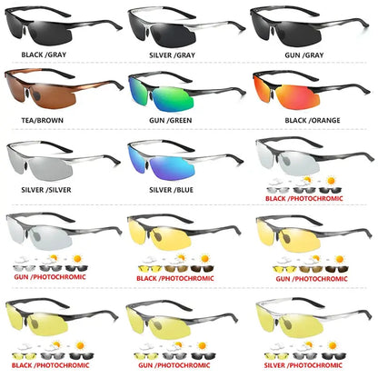 Aluminum Photochromic Polarized Sunglasses Man Driving Sun Glasses Male Outdoor Sport Eyewear Anti-UV oculos de sol masculino by All Mart Bristol Ltd