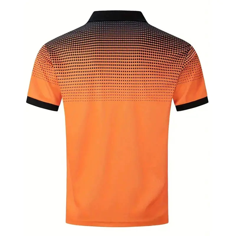 New Summer Men Clothes Short Sleeve Fashion Slim Fit 100% Polyester Polo Shirt Men Business Casual Lapel Golf Polo Shirt by All Mart Bristol Ltd