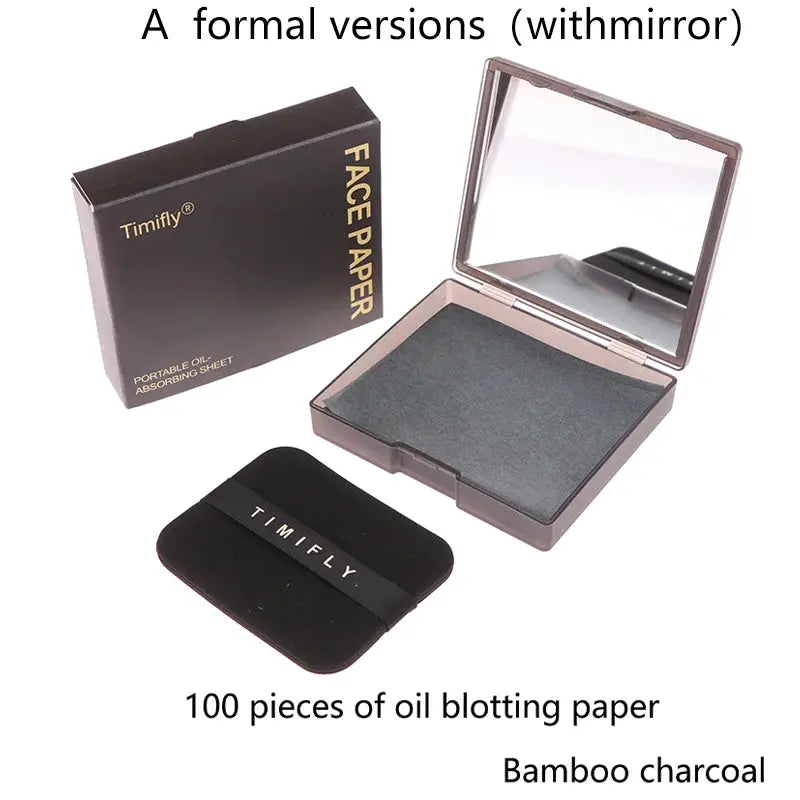 Oil Blotting Sheets With Makeup Puff 100pcs Matting Face Wipes Oil Control Paper Oil-absorbing Cleaning Makeup Tools Skin Care by All Mart Bristol Ltd