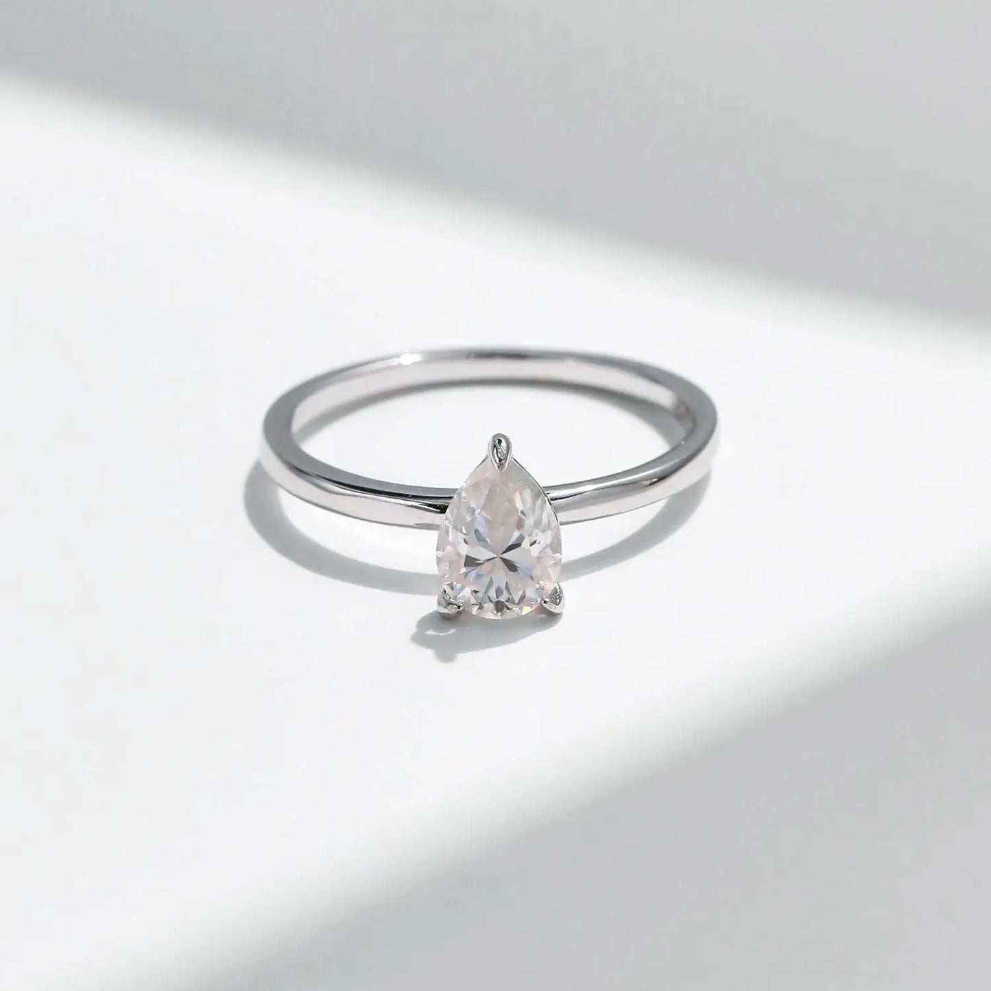 MODIAN D Color Pear Cut Moissanite Ring 925 Sterling Silver Water Drop Lab Diamond Wedding Rings For Women Wedding Fine Jewelry by All Mart Bristol Ltd