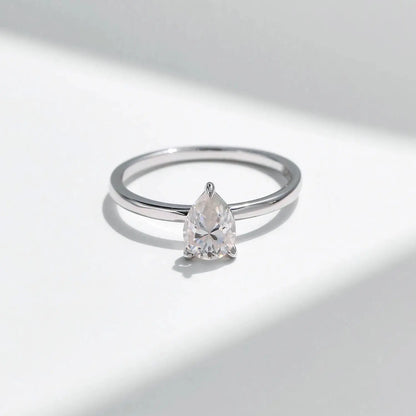 MODIAN D Color Pear Cut Moissanite Ring 925 Sterling Silver Water Drop Lab Diamond Wedding Rings For Women Wedding Fine Jewelry by All Mart Bristol Ltd