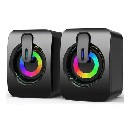 High fidelity stereo computer speaker with microphone USB wired speaker desktop laptop by All Mart Bristol Ltd