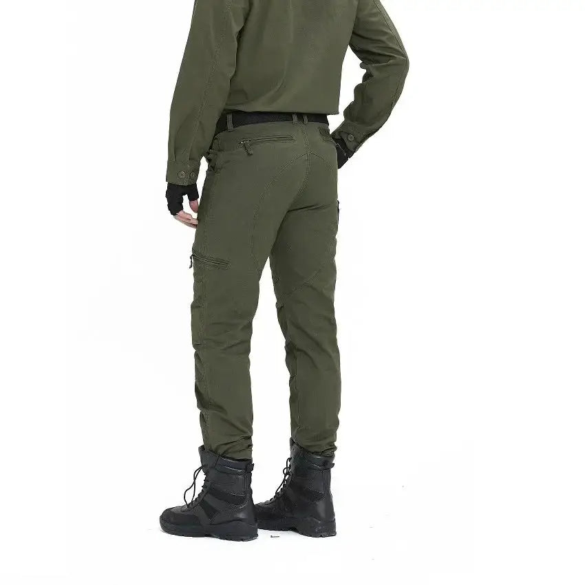 2024 Men's Cargo Pant Cotton Pants Khaki Men Military Camo Green Gray Work Many Pocket Cotton Camouflage Black Tactical Trousers by All Mart Bristol Ltd
