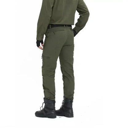 2024 Men's Cargo Pant Cotton Pants Khaki Men Military Camo Green Gray Work Many Pocket Cotton Camouflage Black Tactical Trousers by All Mart Bristol Ltd