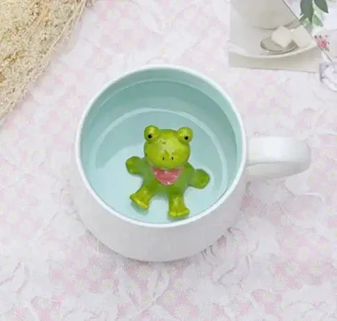400ML Ceramic Mugs Creative Cute Cartoon Stereo Animal Milk Coffee Cups Couple Cups of Household Drinking Water Supplies by All Mart Bristol Ltd