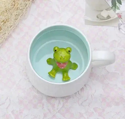 400ML Ceramic Mugs Creative Cute Cartoon Stereo Animal Milk Coffee Cups Couple Cups of Household Drinking Water Supplies by All Mart Bristol Ltd