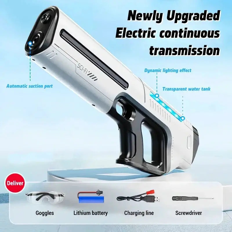 Electric Automatic Water Storage Gun Toys Portable Children Summer Beach Outdoor Fight Fantasy Spray Gun Toys Boy Kid Adult Game by All Mart Bristol Ltd