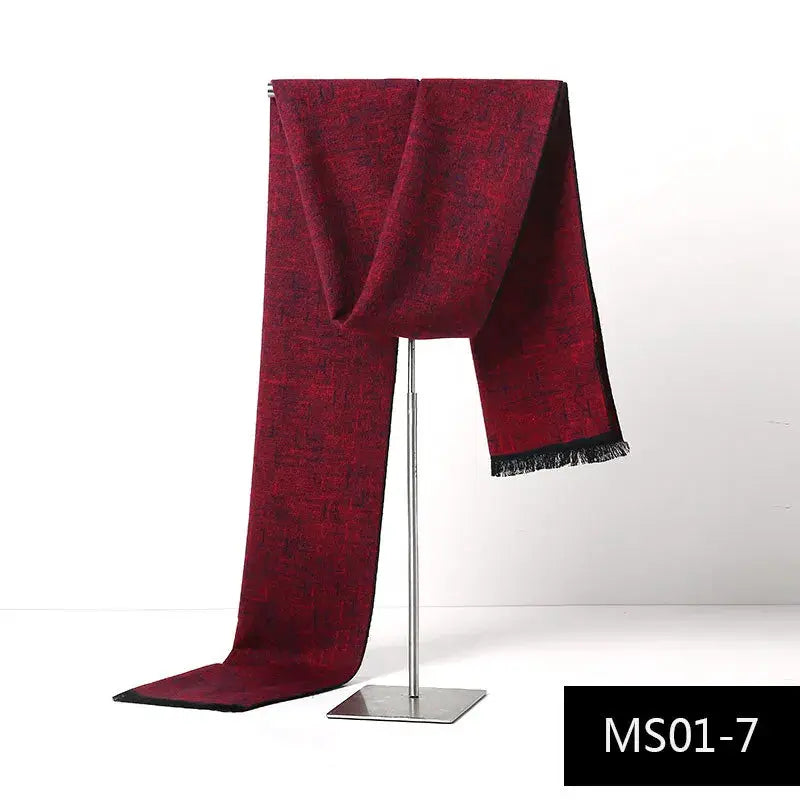 Designer Brand Plaid Men's Cashmere Scarf Winter Warm Scarves Shawls Casual Business Long Wraps Pashmina Christmas Gift for Man by All Mart Bristol Ltd