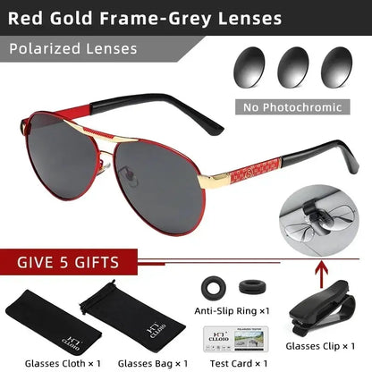 CLLOIO Top Brand Designer Photochromic Sunglasses Men Women Polarized Sun Glasses Chameleon Anti-glare Driving Oculos de sol by All Mart Bristol Ltd