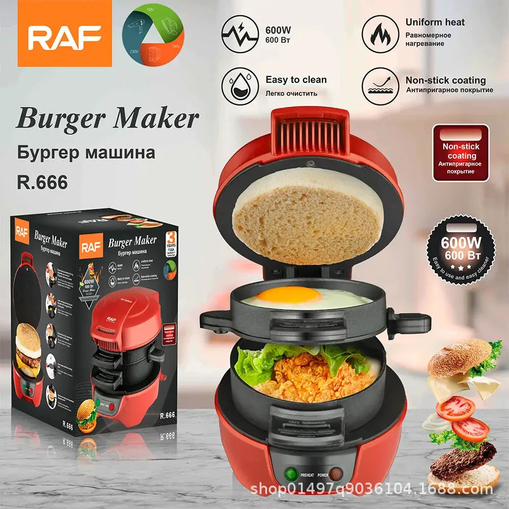Multifunctional 600W Breakfast Sandwich and Waffle Maker by All Mart Bristol Ltd