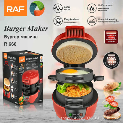 Multifunctional 600W Breakfast Sandwich and Waffle Maker by All Mart Bristol Ltd