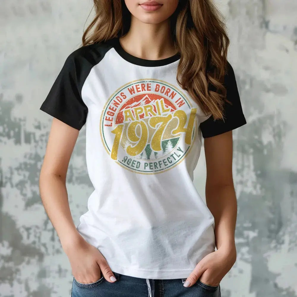 1974 tshirt women Y2K t shirt girl funny clothing by All Mart Bristol Ltd