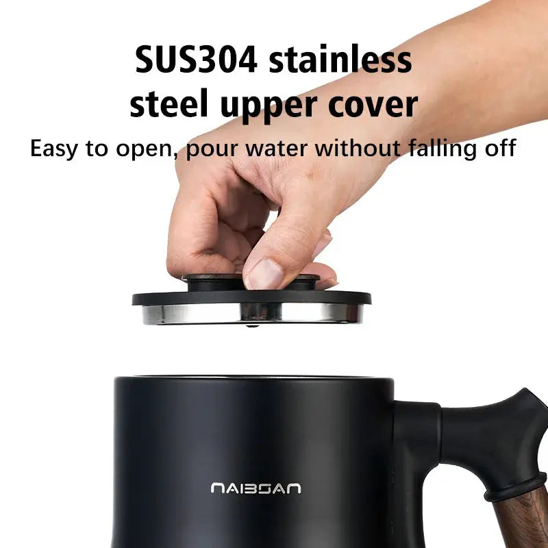 110V Electric Kettle Slender Mouth Hand-pour Coffee Kettle 304 Stainless Steel Quick Kettle Tea Kettle Auto Power Off 1000ml by All Mart Bristol Ltd