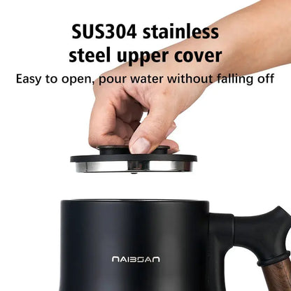 110V Electric Kettle Slender Mouth Hand-pour Coffee Kettle 304 Stainless Steel Quick Kettle Tea Kettle Auto Power Off 1000ml by All Mart Bristol Ltd