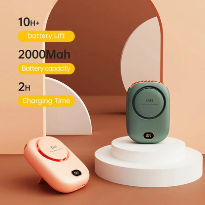 Vissko Portable Bladeless Hanging Neck Fan USB Rechargeable by All Mart Bristol Ltd