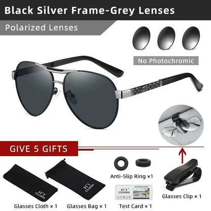 CLLOIO Top Brand Designer Photochromic Sunglasses Men Women Polarized Sun Glasses Chameleon Anti-glare Driving Oculos de sol by All Mart Bristol Ltd