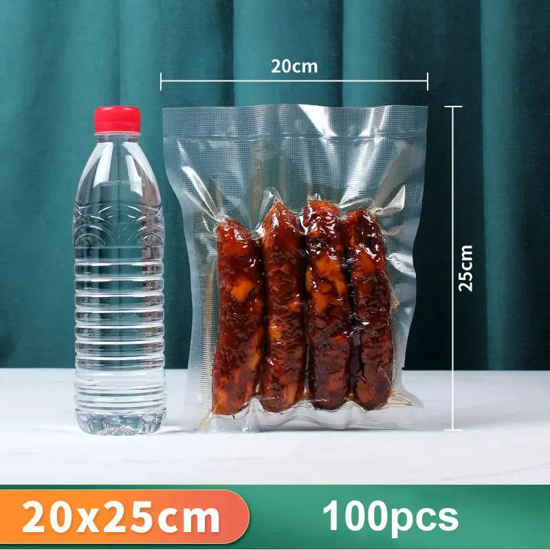 100 Count Food Vacuum Sealer Storage Bags for Z-21 by All Mart Bristol Ltd