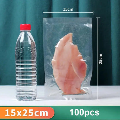 100 Count Food Vacuum Sealer Storage Bags for Z-21 by All Mart Bristol Ltd