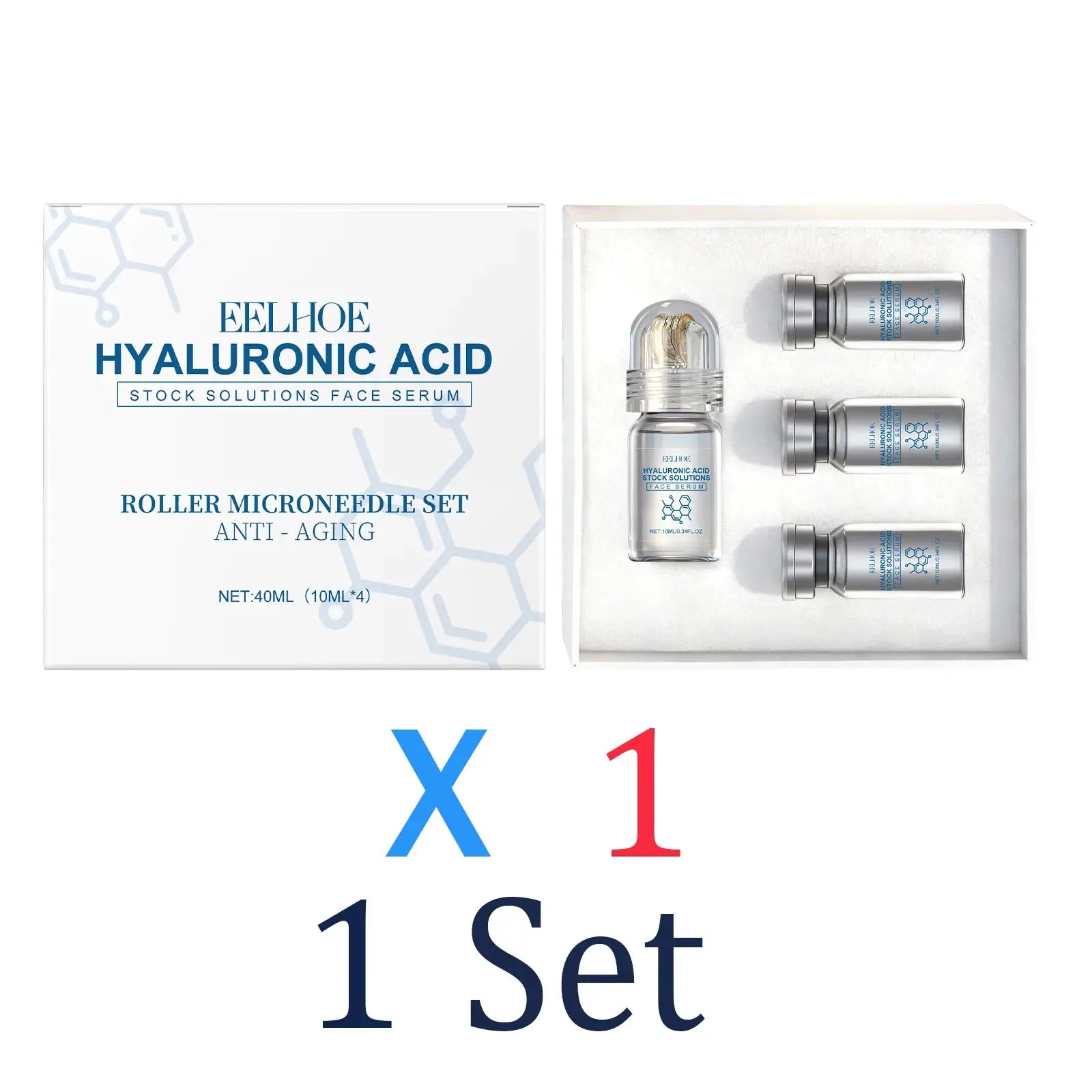 Niacinamide Microneedle serum Facial serum Kit 0.25mm Moisturizing Skin nourishing Winter skincare Face Roller Day cream 30ml by All Mart Bristol Ltd