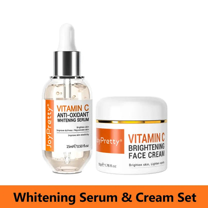 Vitamin C for Face Whitening Set Dark Spots Removal Cream Skincare Kits Eye Lightening Moisturizing Facial Serum Skin Care by All Mart Bristol Ltd