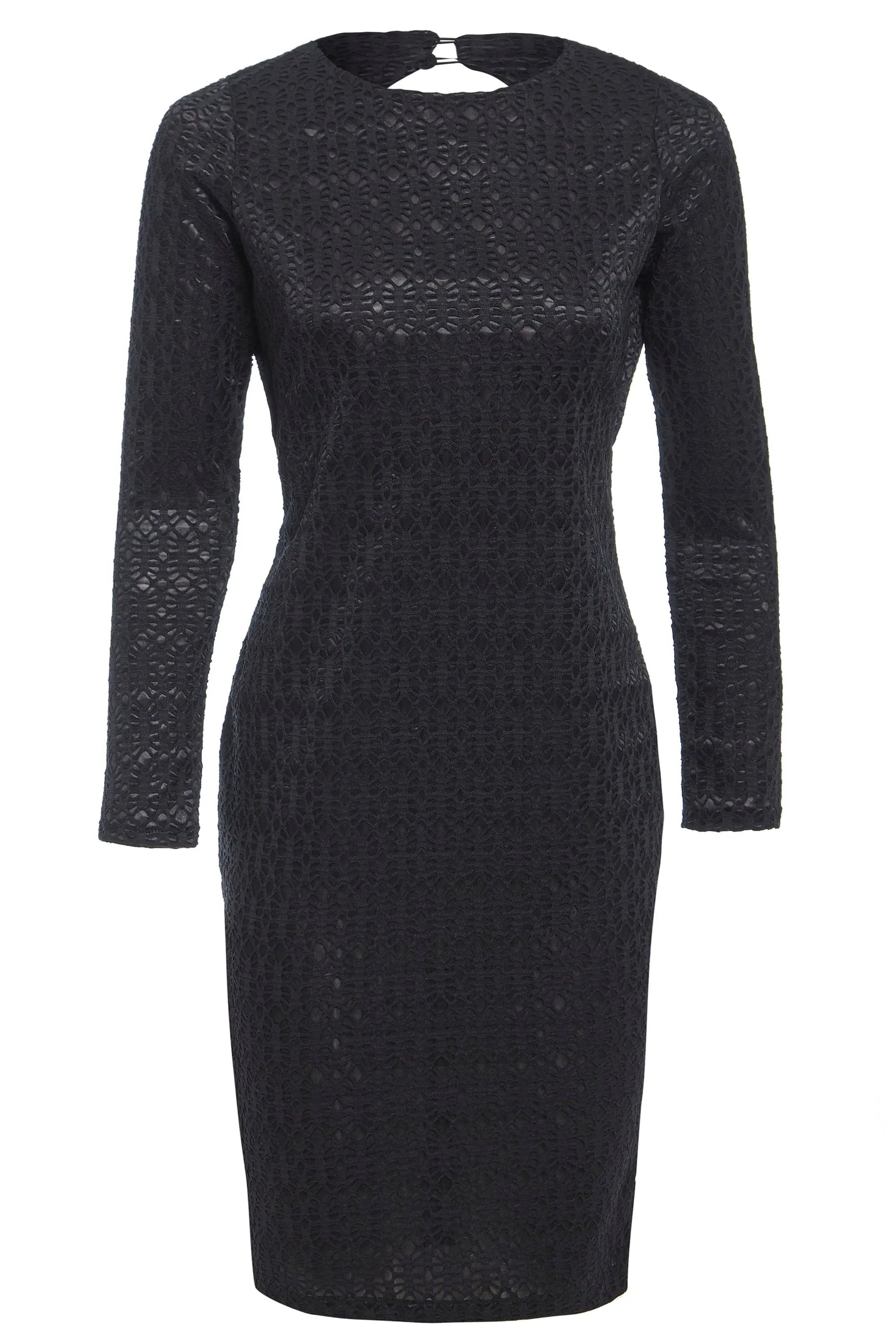 Black Twisted Backless Dress by Sarvin