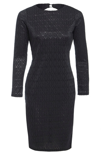 Black Twisted Backless Dress by Sarvin