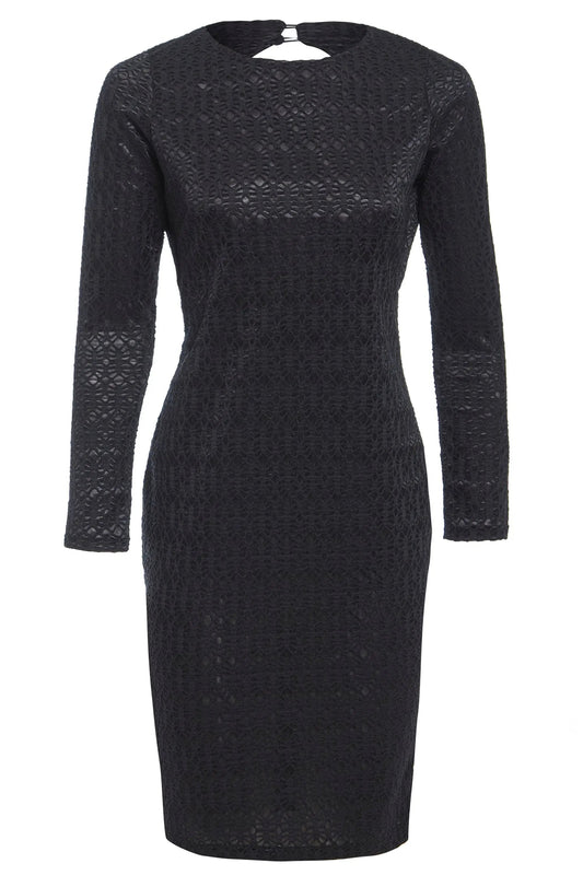 Black Twisted Backless Dress by Sarvin